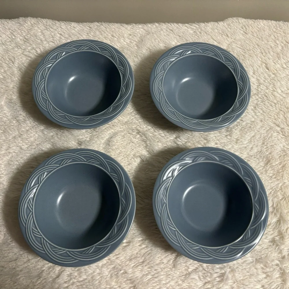 Pfaltzgraff Acadia Bay Blue Soup Bowl - set of 4